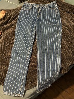 Vintage American Eagle striped denim jeans in excellent pre loved condition